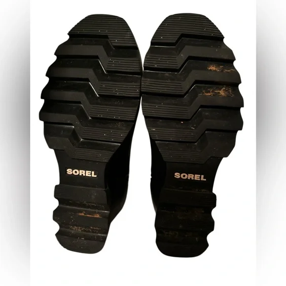 Sorel Joan of Arctic Wedge III Women's 5.5 Zip ankle/Chelsea Boot Black leather - Picture 7 of 9